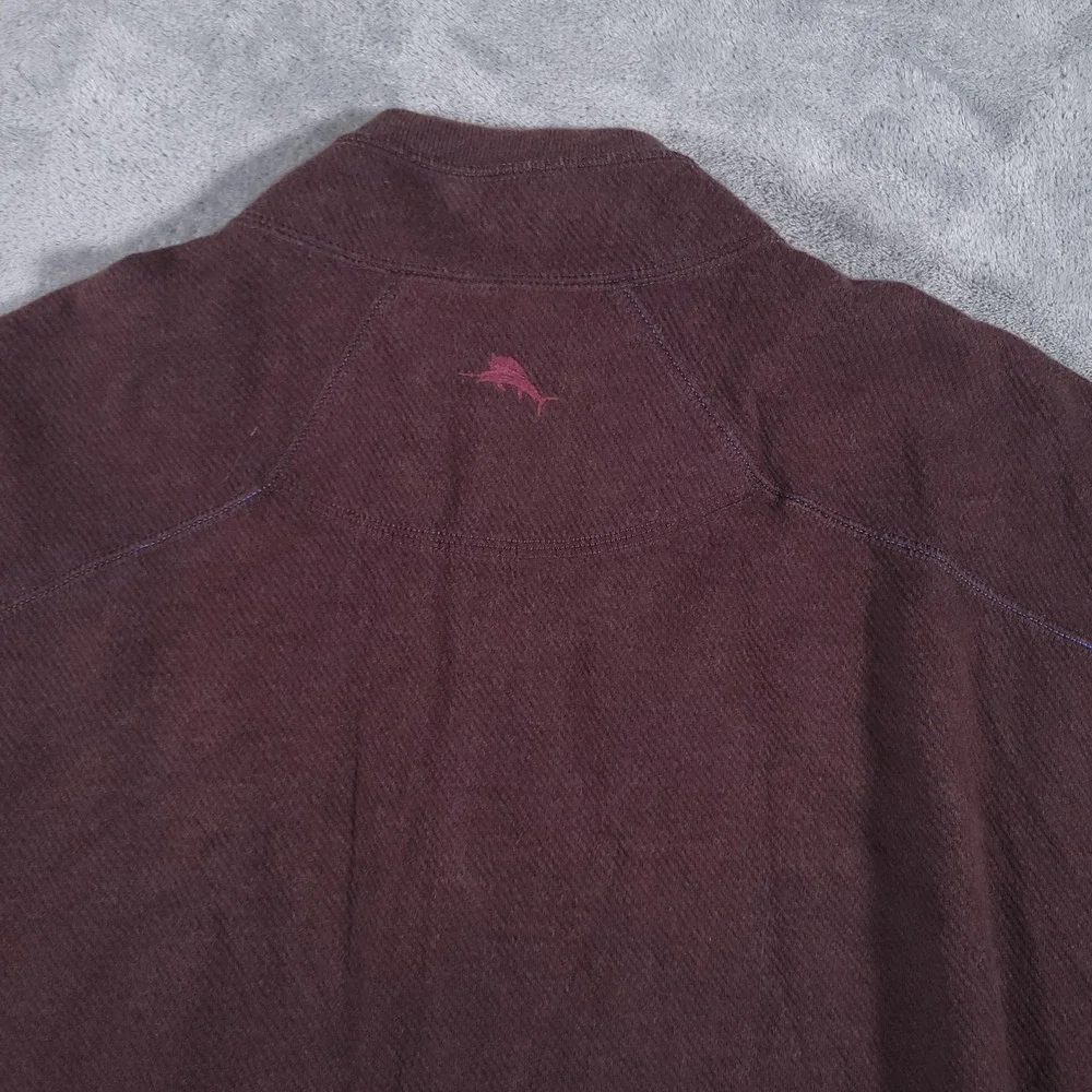 Tommy Bahama Sweater‎ Mens Large Reversible Half Zip Pullover Casual Paint